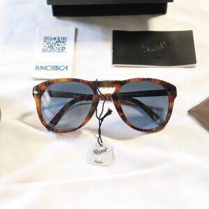 Persol Steve Mcqueen 714SM 108/S3 Caffe Blue Gradient Polarized Sunglasses